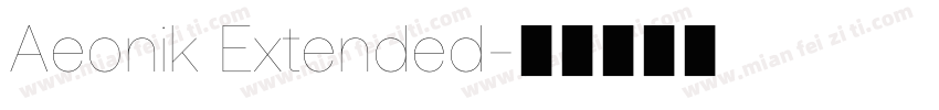 Aeonik Extended字体转换